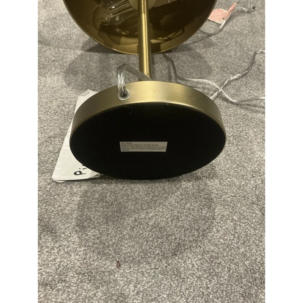 Modern Dome Touch Table Lamp Brass Decorative Accent Light 18in Home Office Home